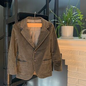 Kids Corduroy Blazer - Gray